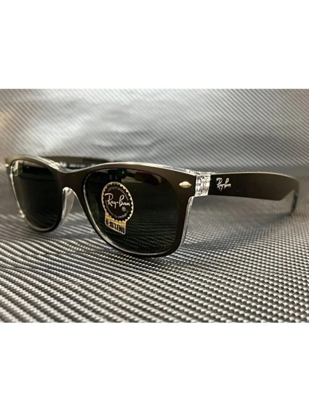 New Ray-Ban Men  Black Sunglasses  58- 18- 145